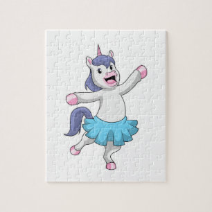 Puzzle Licorne en ballerine au ballet