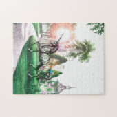Puzzle Licorne Fantastique dans une Maisonnette (Horizontal)