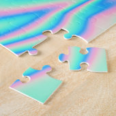 Puzzle Licorne holographique abstraite tendance (Côté)