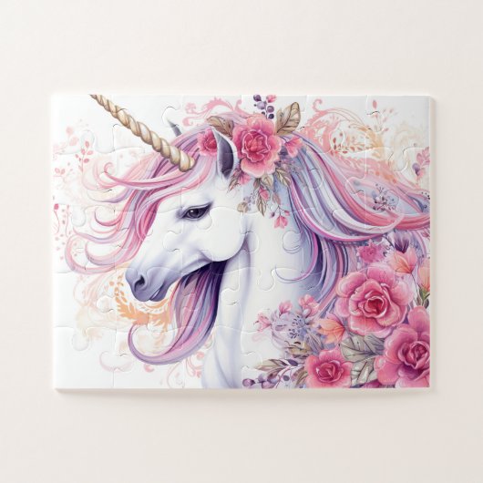 Puzzle Licorne Magique Mignonne (Horizontal)