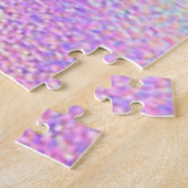 Puzzle Licorne pailletée abstraite tendance (Côté)