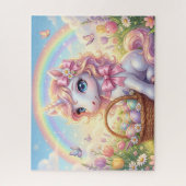 Puzzle Licorne Pâques Arc-en-ciel (Vertical)