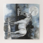 Puzzle Licorne Pleine Lune Croire (Horizontal)