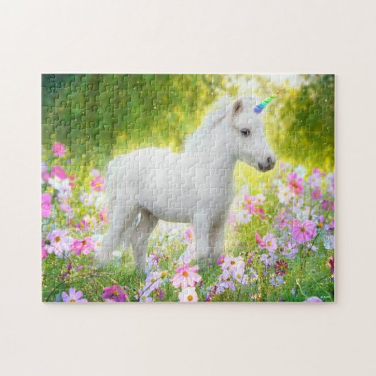 Puzzle Licorne Poney Blanc (Horizontal)