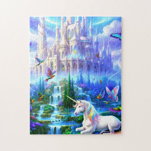 Puzzle Licorne près du château (Vertical)