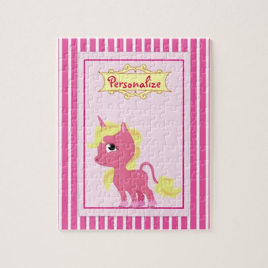 Puzzle "Licorne rose " (Vertical)