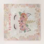 Puzzle Licorne, Visage de Licorne, personnalisé (Horizontal)