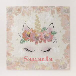 Puzzle Licorne, Visage de Licorne, personnalisé