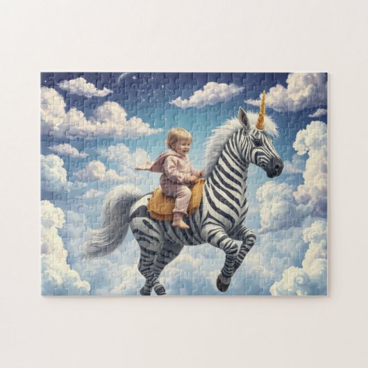 Puzzle Licorne Zèbre Magique (Horizontal)