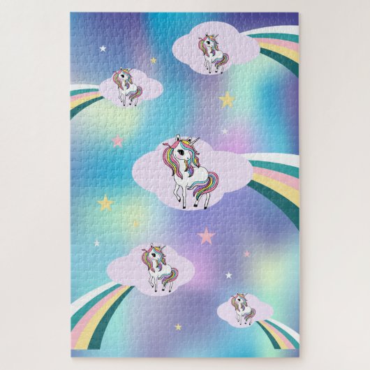 Puzzle Licornes Arc-en-ciel Tendance (Vertical)