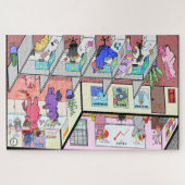 Puzzle Licornes au travail (Horizontal)