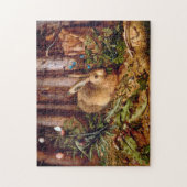 Puzzle Lièvre dans la forêt Hans Hoffmann Rabbit Peinture (Vertical)