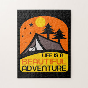 Puzzle Life is A Beautiful Adventure Camping