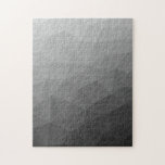 Puzzle Light gray gradient geometric mesh pattern<br><div class="desc">Light gray gradient geometric mesh pattern Triangle Jigsaw Puzzle. 
Triangle geometric mesh with light dark modern ombre gradient.</div>