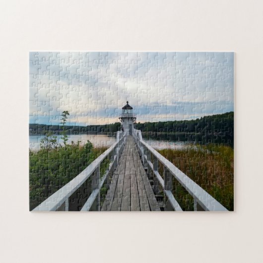 Puzzle Light House Maine. (Horizontal)