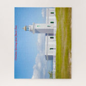 Puzzle Light House Porto Rico. voeux de Noël (Vertical)