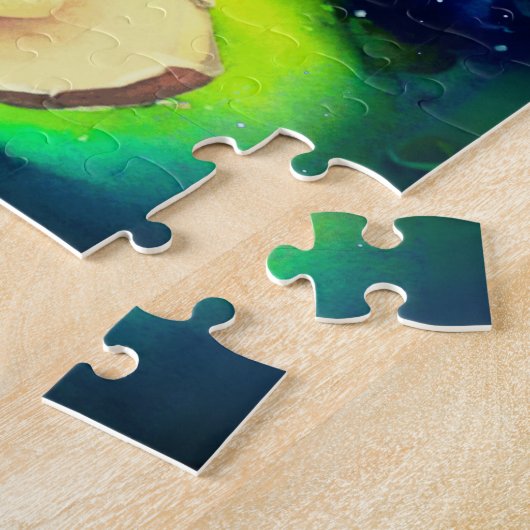Puzzle Lighthouse Under a Starry Sky (Côté)
