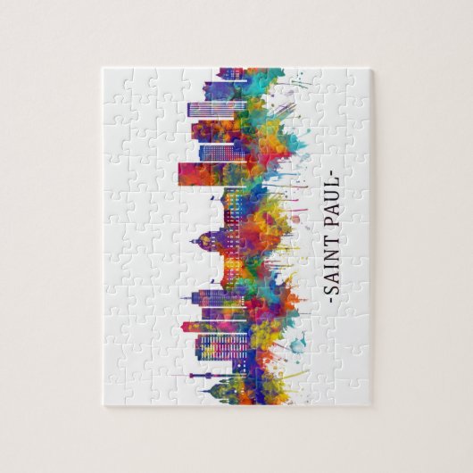 Puzzle Ligne aérienne Saint Paul Minnesota (Vertical)