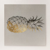 Puzzle Ligne artistique ananas doré (Horizontal)