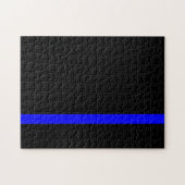 Puzzle Ligne bleue claire symbolique verticale (Horizontal)