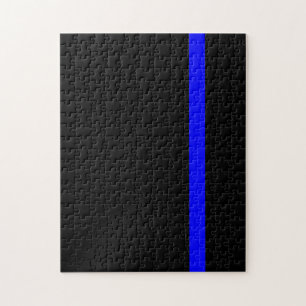Puzzle Ligne bleue claire symbolique verticale