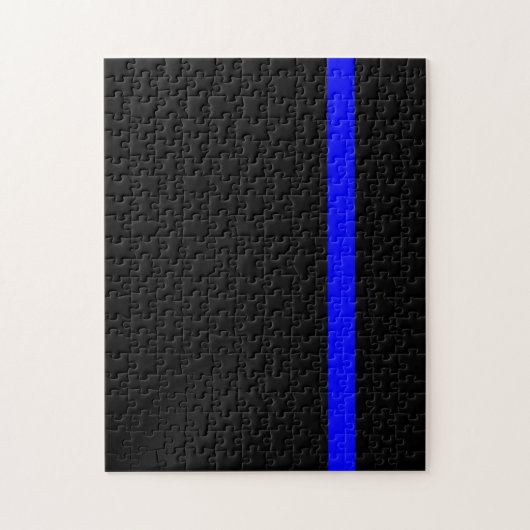 Puzzle Ligne bleue claire symbolique verticale (Vertical)