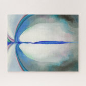 Puzzle Ligne bleue | Georgia O'Keeffe | (Horizontal)
