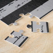 Puzzle Ligne Bleue Mince - Officier de Police - Drapeau A (Côté)