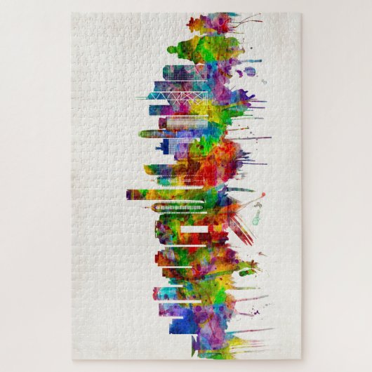 Puzzle Ligne de Hong Kong China (Vertical)