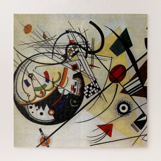 Puzzle Ligne ininterrompue Kandinsky Transverse Abstraite (Horizontal)
