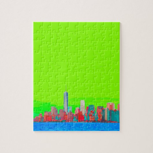 Puzzle Ligne Sky de New York (Vertical)