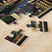 Puzzle Ligne Skyline Cincinnati vintage (Côté)