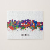 Puzzle Ligne Skyline Cuenca Espagne (Horizontal)