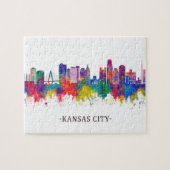 Puzzle Ligne Skyline de Kansas City Missouri (Horizontal)