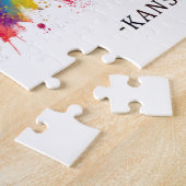 Puzzle Ligne Skyline de Kansas City Missouri (Côté)