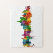 Puzzle Ligne Skyline de La Valette Malte (Vertical)