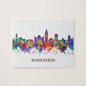 Puzzle Ligne Skyline Marrakech Maroc (Horizontal)