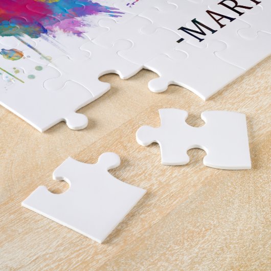 Puzzle Ligne Skyline Marrakech Maroc (Côté)