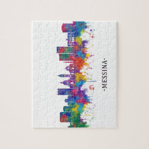 Puzzle Ligne Skyline Messina Italie