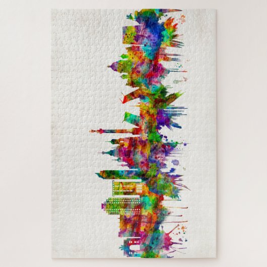 Puzzle Ligne Skyline Russie de Saint-Pétersbourg (Vertical)