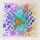 Puzzle Lignes de Nazca Dorées Perdues Colibri (Horizontal)