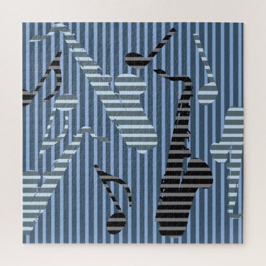 Puzzle Lignes de saxophone (Vertical)