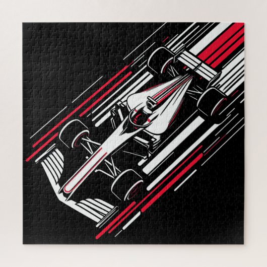 Puzzle Lignes de vitesse de voiture de course de formule (Vertical)