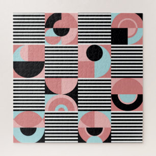 Puzzle Lignes géométriques, Formes Colorées Mosaïque.