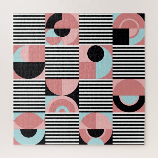 Puzzle Lignes géométriques, Formes Colorées Mosaïque. (Vertical)