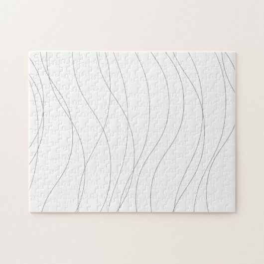 Puzzle Lignes graphiques ondulées modernes, simples, chic (Horizontal)