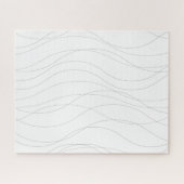 Puzzle Lignes graphiques ondulées modernes, simples, chic (Horizontal)
