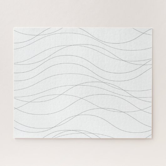 Puzzle Lignes graphiques ondulées modernes, simples, chic (Horizontal)