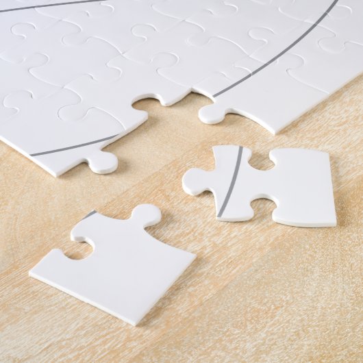 Puzzle Lignes graphiques ondulées modernes, simples, chic (Côté)