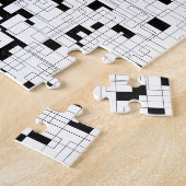 Puzzle Lignes réfléchies III - noires et art blanc (Côté)